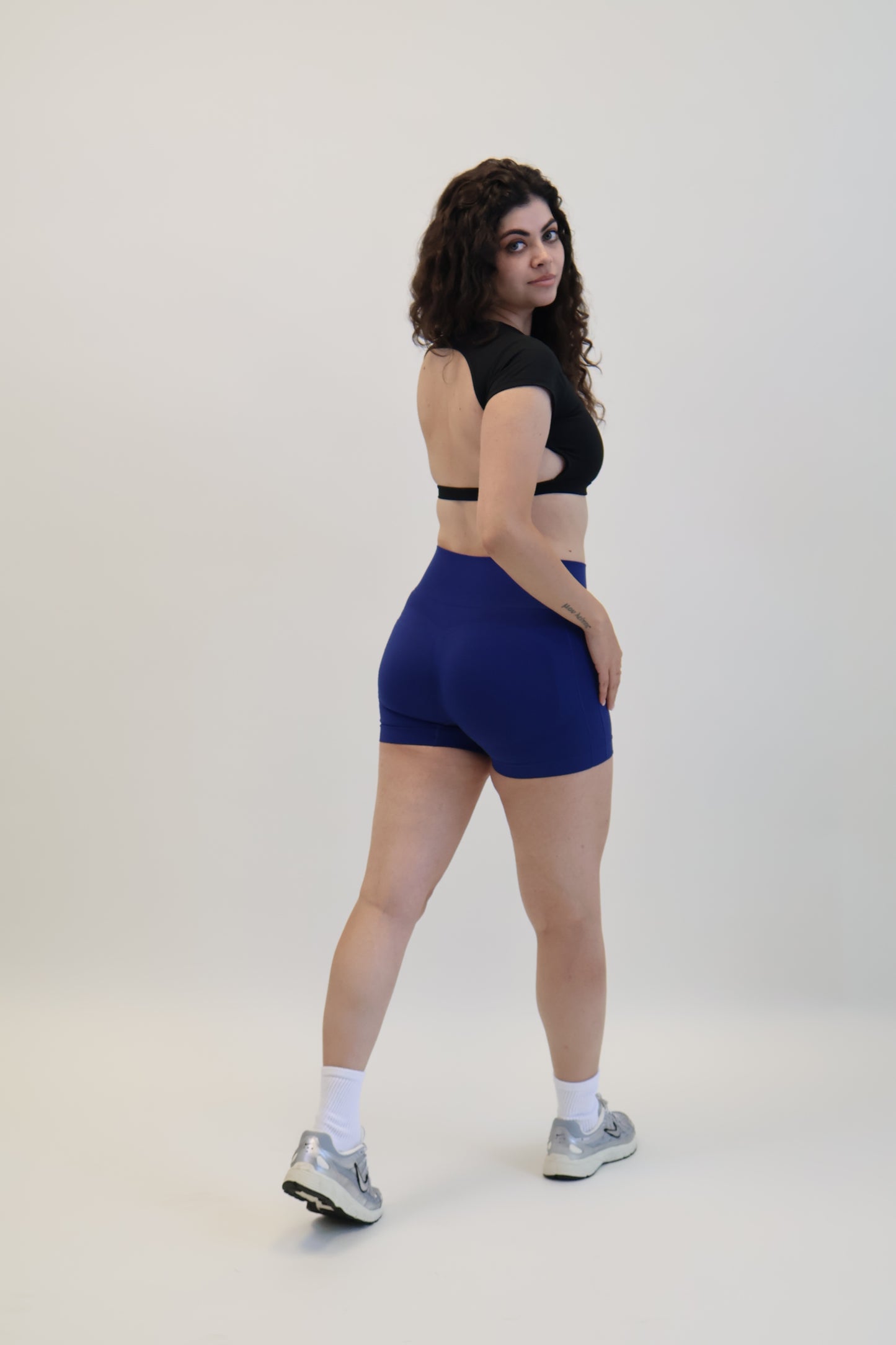 Blue Biker Shorts