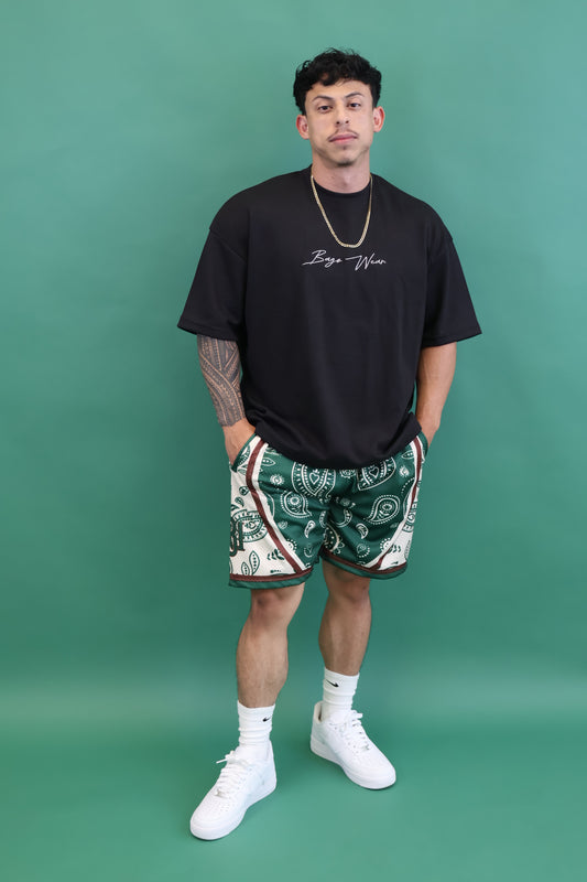 Oversized Box Fit Black Shirt