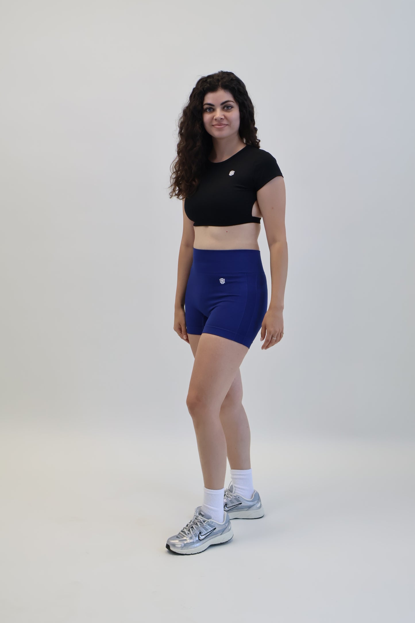 Blue Biker Shorts