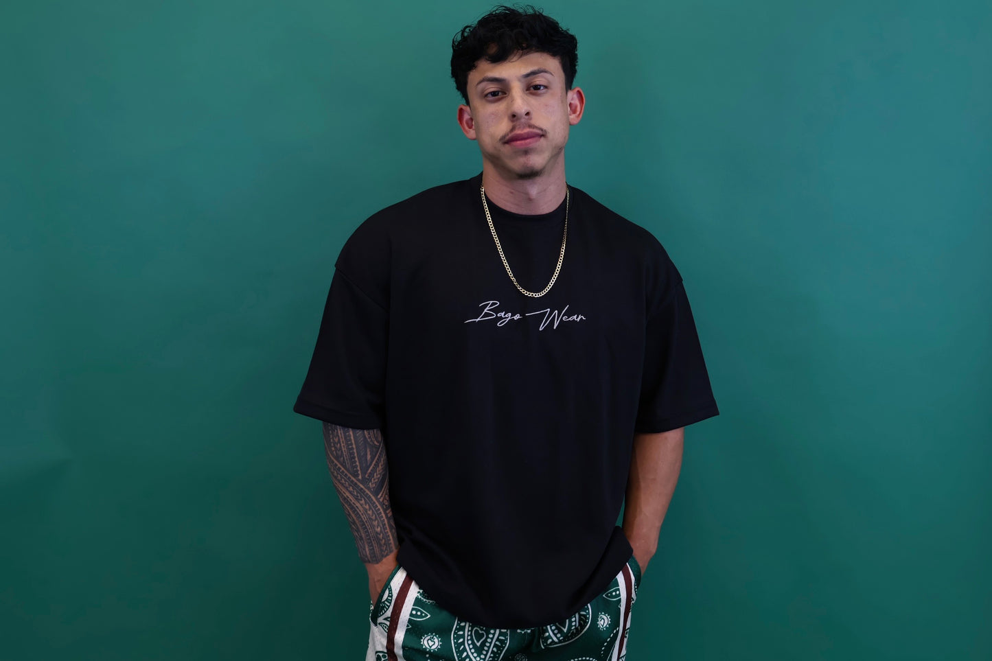 Oversized Box Fit Black Shirt