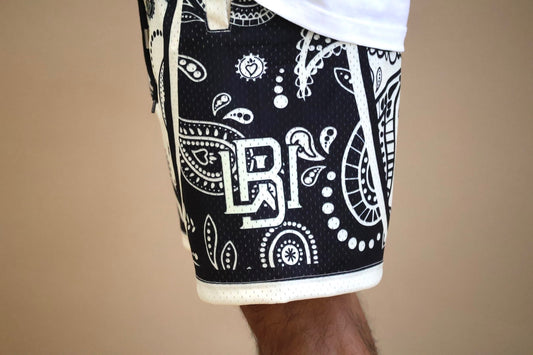 Reverse Jet Black Paisley