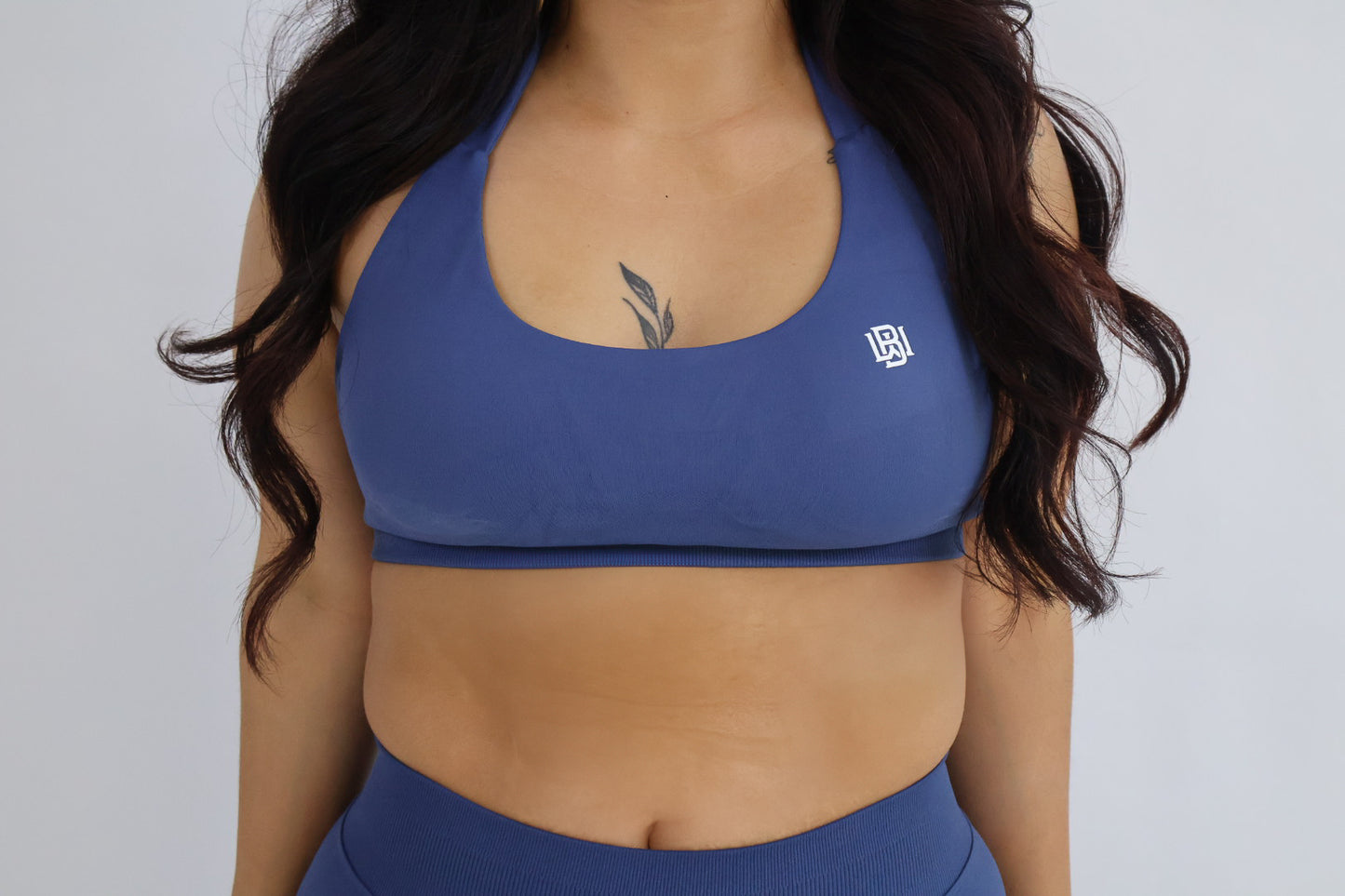 Twilight Blue Halter Neck Sports Bra