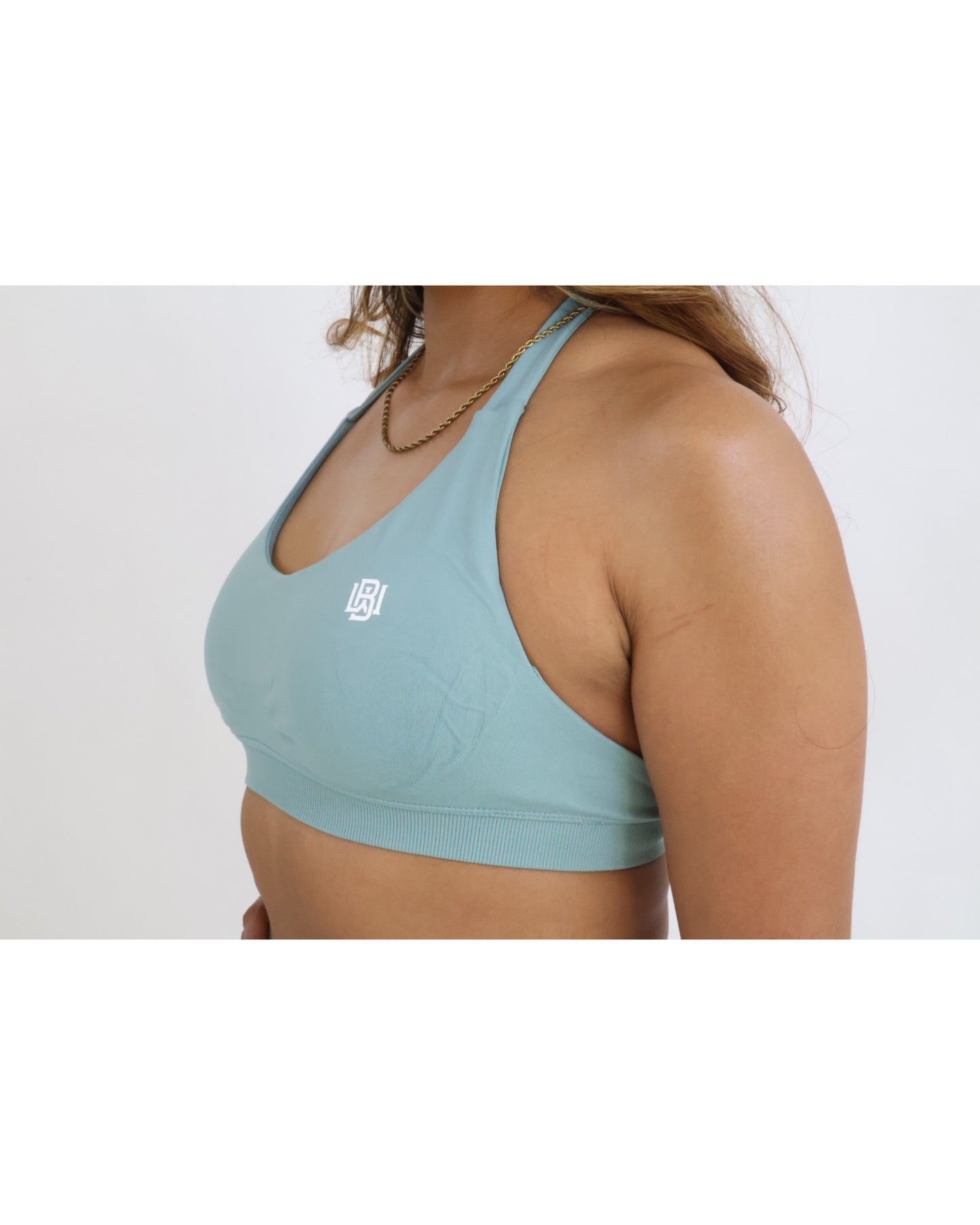 Mint Halter Neck Sports Bra