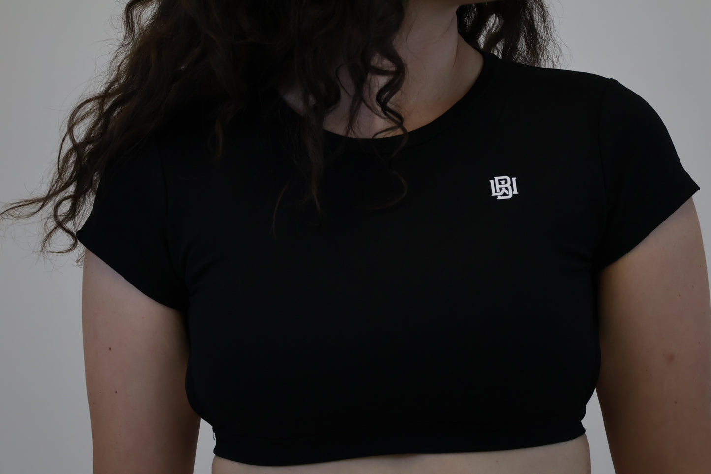 Black Halter Crop Top