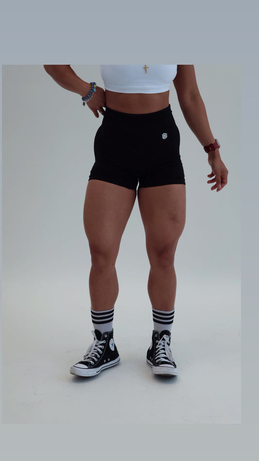 Black biker shorts