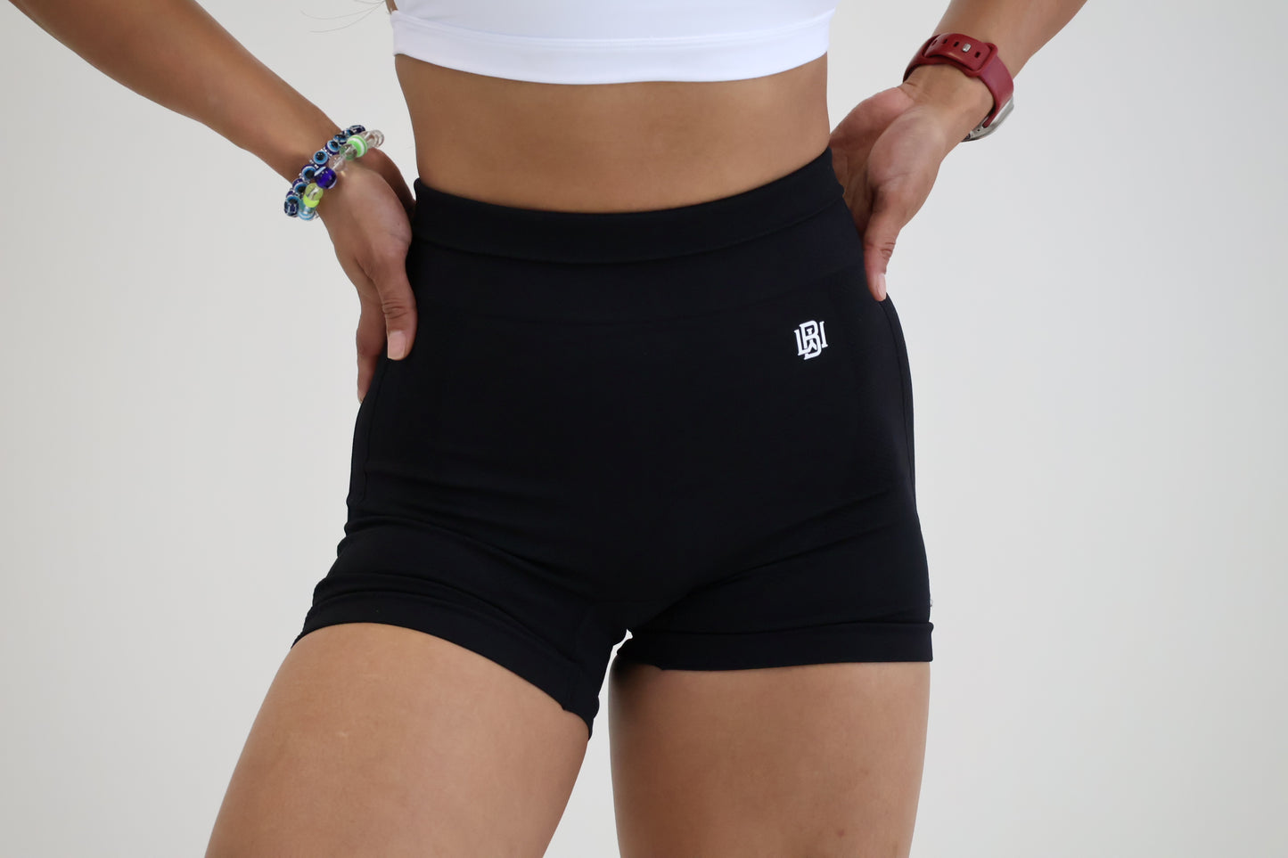Black biker shorts
