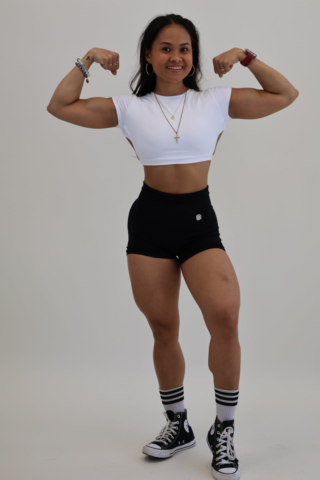 Black biker shorts