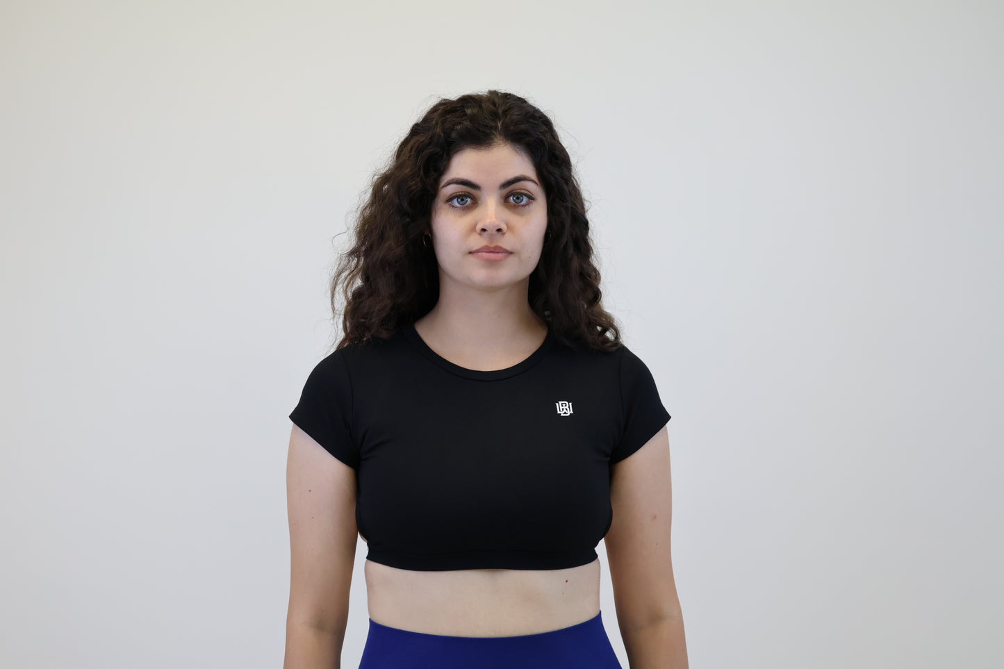 Black Halter Crop Top