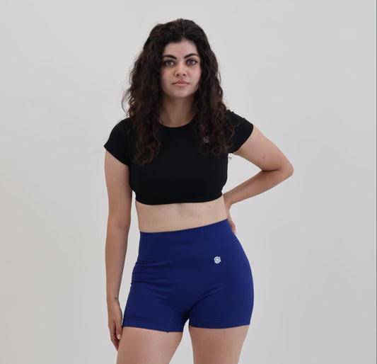 Blue Biker Shorts