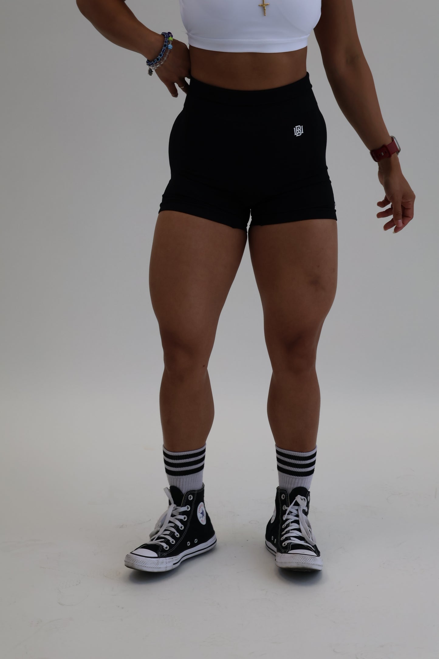 Black biker shorts