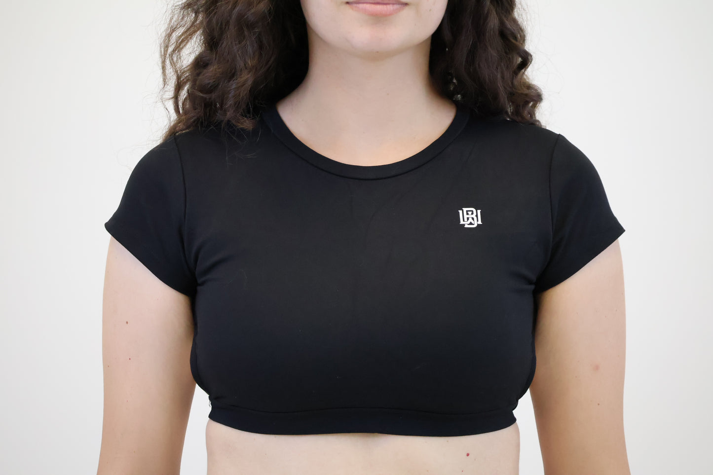 Black Halter Crop Top