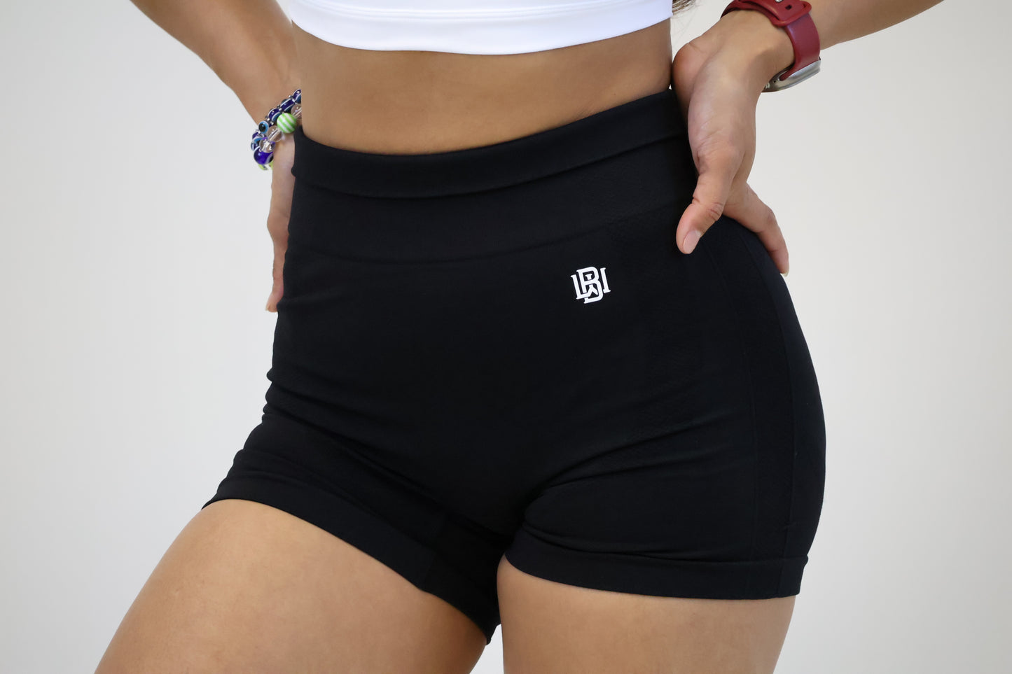 Black biker shorts