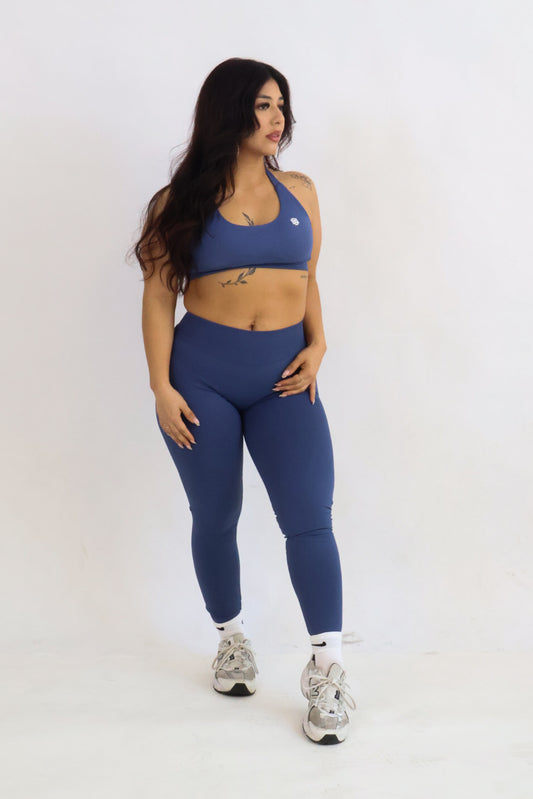 Dusty Blue Seamless Leggings